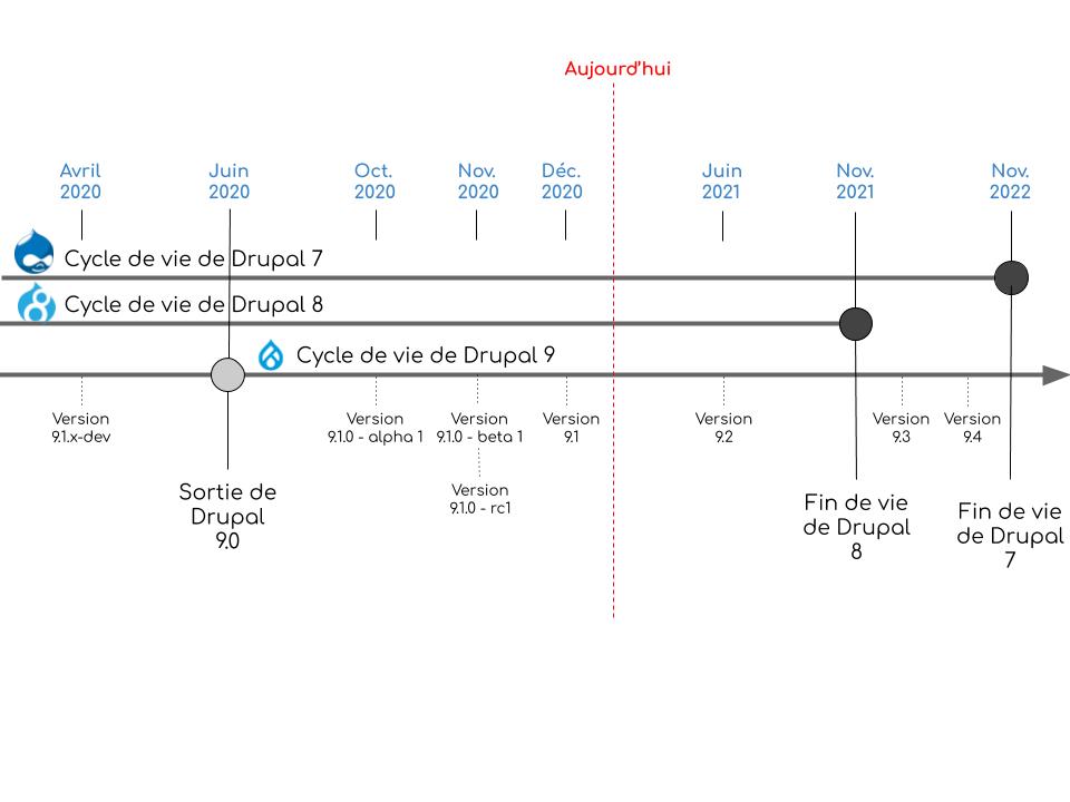 version Drupal 9.1