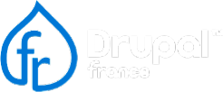Logo drupal blue